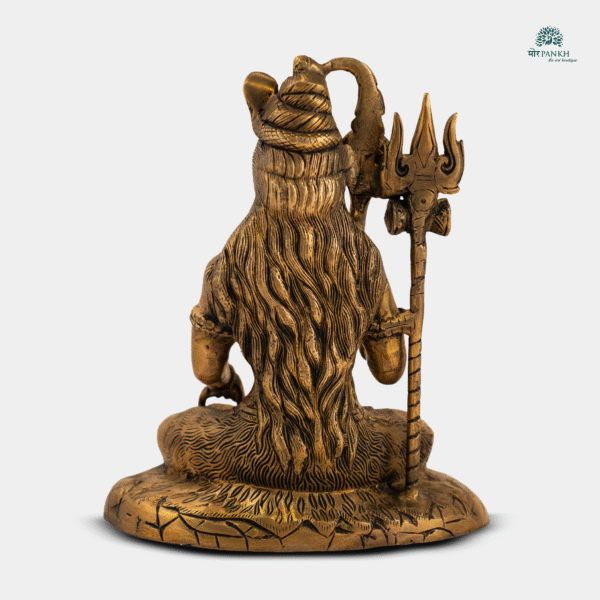 Handcrafted Brass Lord Shiva Idol  - Image 2