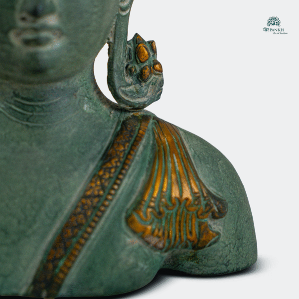 Antique Buddha Bust Decor - Image 3