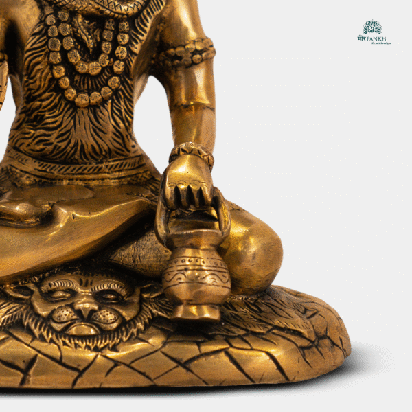 Handcrafted Brass Lord Shiva Idol  - Image 4