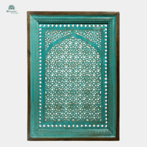 Handcrafted Turquoise Jaali Panel