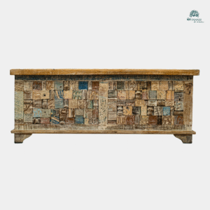 Reclaimed Wood Sandook – Multi-Utility Storage Chest