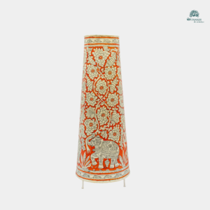 Handpainted Leather Lamp – Royal Elephant Floor Lamp
